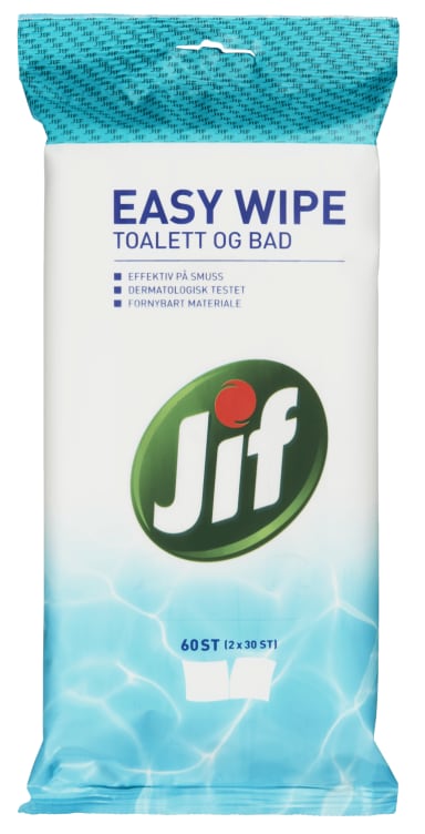 Jif Easy Wipe Toalett og Bad 60stk