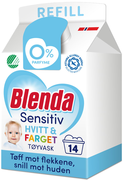 Blenda Sensitiv Flytende Refill 490ml