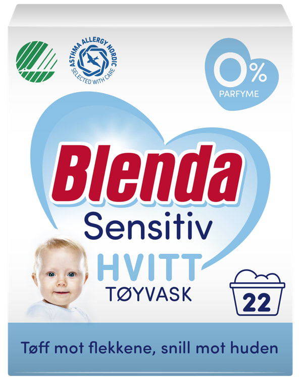 Blenda Sensitive Hvitt 950g