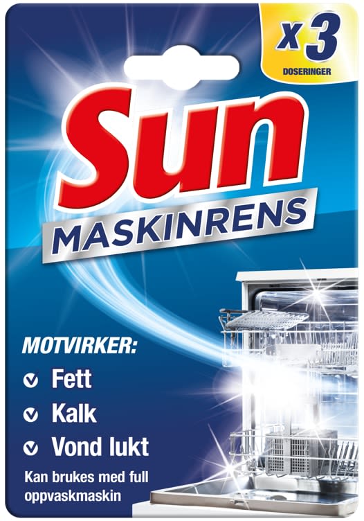 Sun Maskinrens 3pk