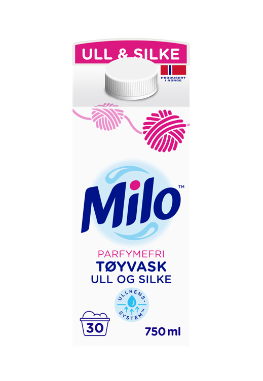 Milo Tøyvask Parfymefri 750ml