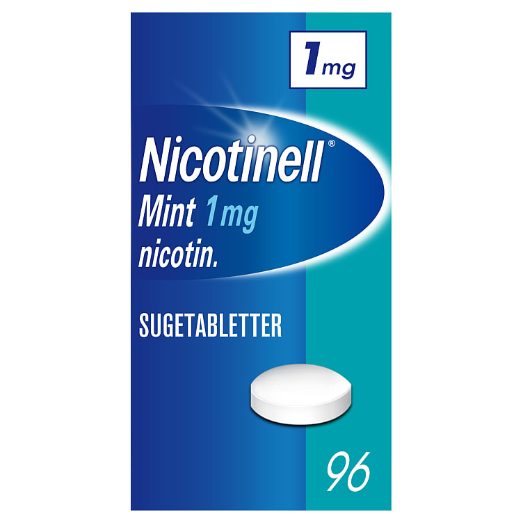 Nicotinell Mint Sugetablett 1mg 96stk