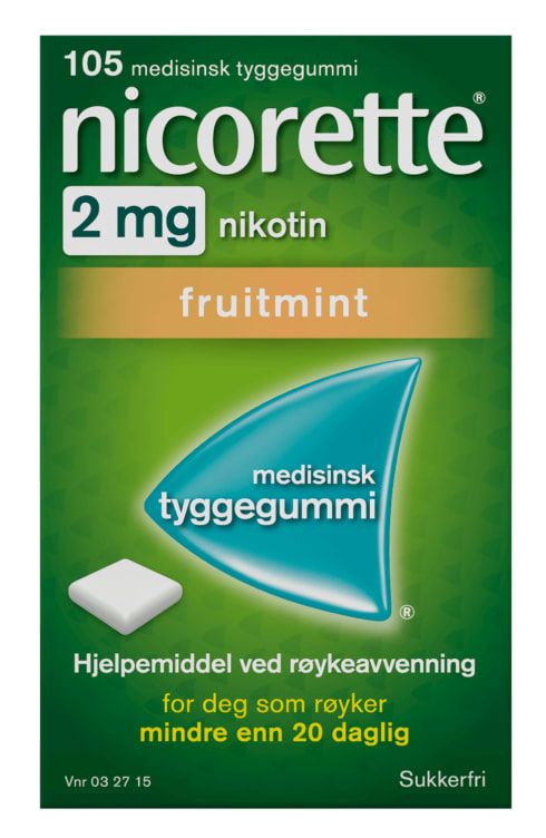 Bilde av Nicorette Fruitmint 2mg 105stk