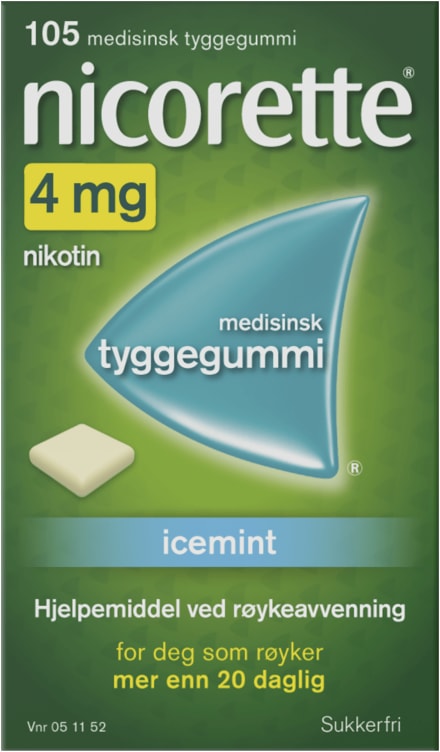 Bilde av Nicorette Icemint 4mg 105stk