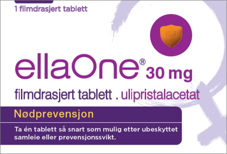 Nødprevensjon 30mg 1stk Ellaone