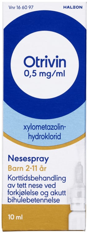 Otrivin Nesespray Barn 0,5mg 10ml