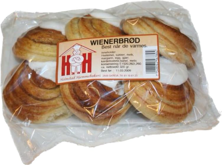 Wienerbrød 6stk Holmstad