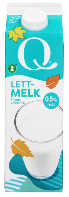 Lettmelk 0,5% 1l Q