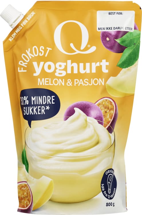 Frokostyoghurt Melon/Pasjon 800g Q