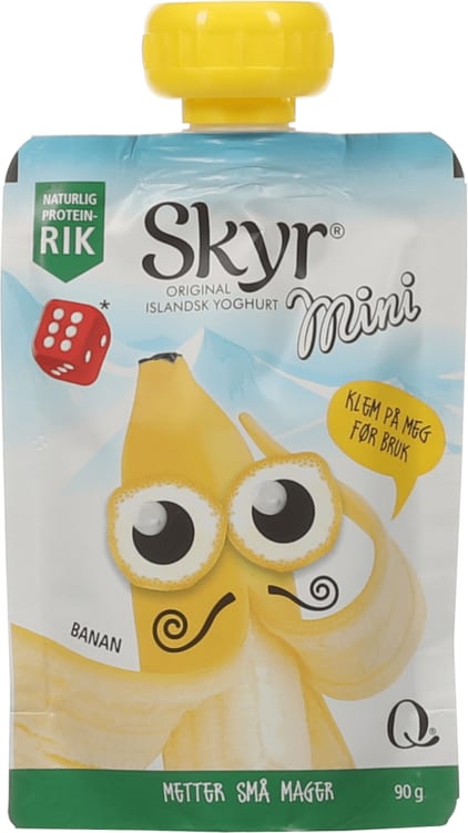 Skyr Mini Banan 90g pose Q