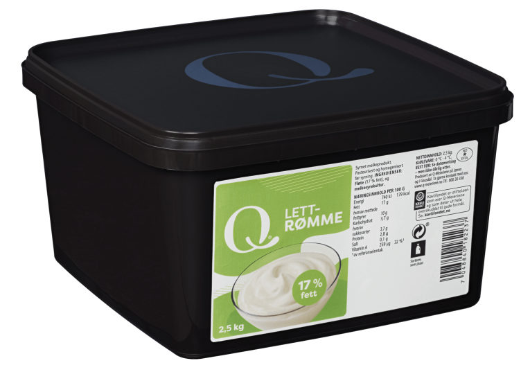 Lettrømme 17% 2,5kg Q