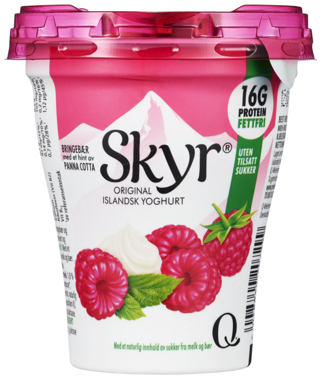 Q Skyr Bringebær Panna Cotta 160g