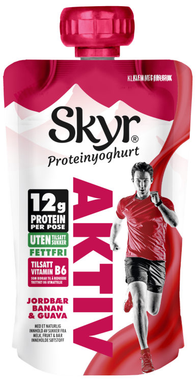 Skyr Aktiv Jordbær&Banan&Guava 125g Q