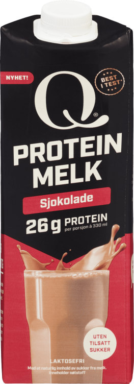 Proteinmelk Sjokolade 1l Q