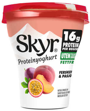 Skyr Fersken&pasjonsfrukt 160g Q