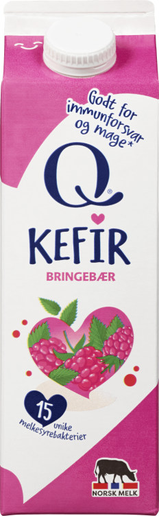 Kefir Bringebær 1kg Q