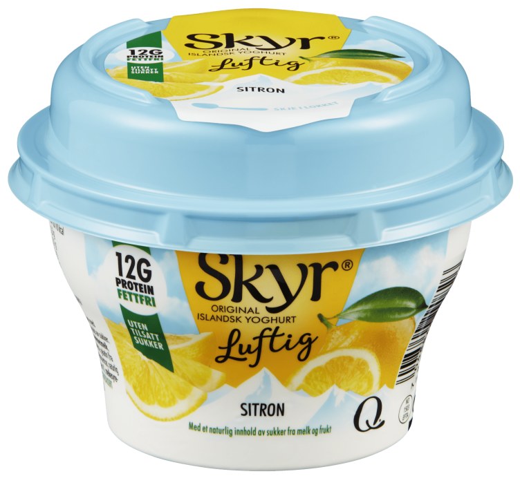 Skyr Luftig Sitron 130g Q