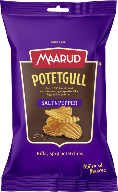 Potetgull Salt&Pepper 40g Maarud