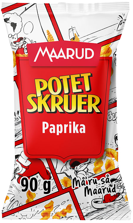 Potetskruer Paprika 90g Maarud