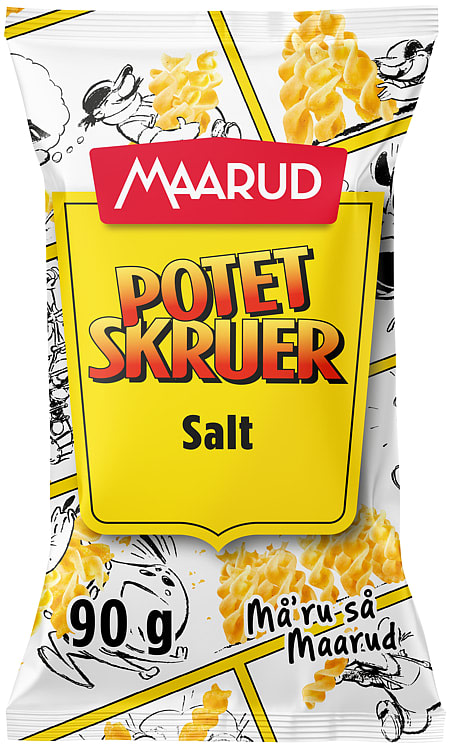 Potetskruer Salt 90g Maarud