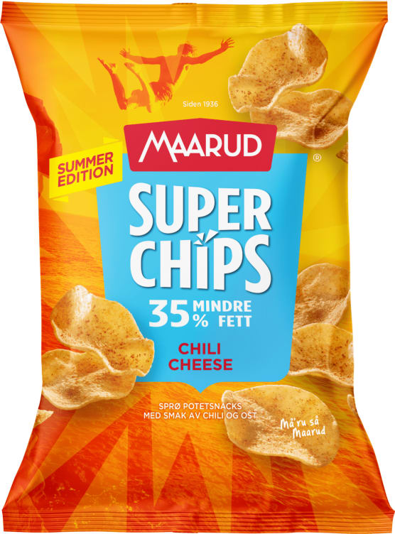 Bilde av Superchips Chili&Cheese 140g Maarud