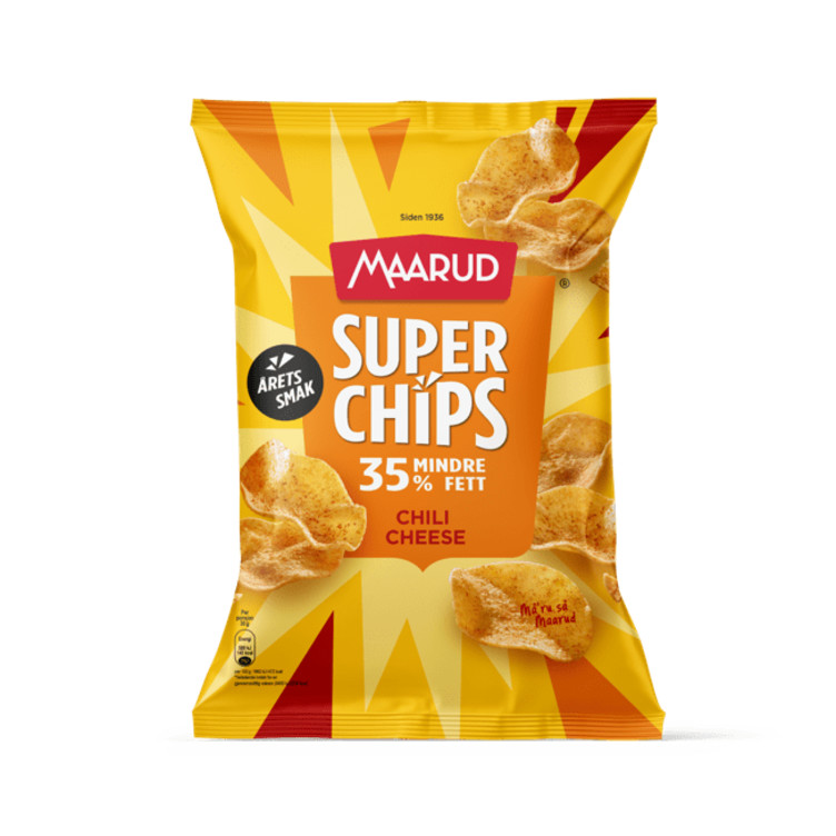 Superchips - Chili&Cheese 140g Maarud | Meny.no