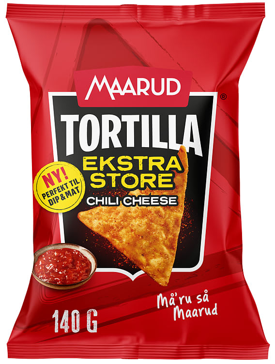 Tortillachips Store Chili&Cheese 140g Maarud