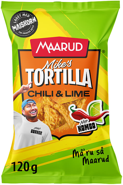 Tortillachips Chili&Lime 125g Maarud