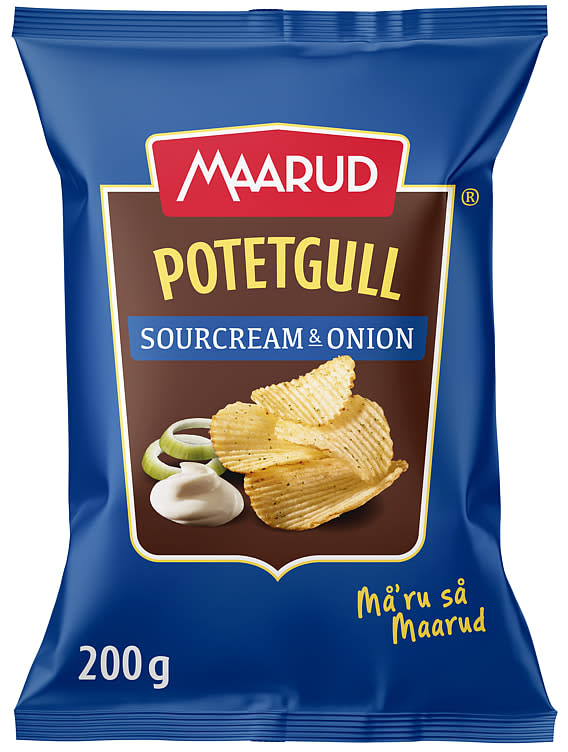 Potetgull S.Cream&Onion 200g Maarud