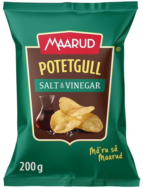 Potetgull Salt&Vinegar 200g Maarud