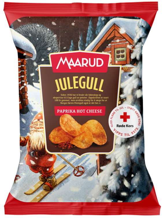 Julegull Paprika&Hot Cheese 250g Maarud