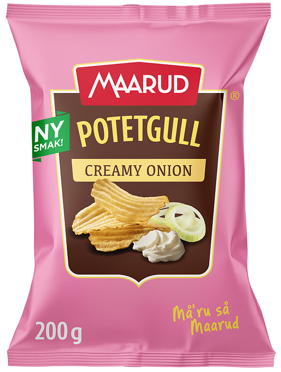 Product Image for Potetgull Rifla Creamy Onion 200g Maarud