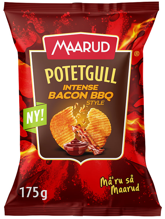 Product Image for Potetgull Intense Bacon Bbq 175g Maarud