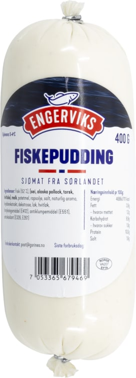 Fiskepudding Rund 400g Engerviks