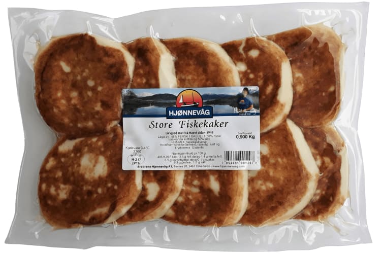 Fiskekaker Store 900g Hjønnevåg