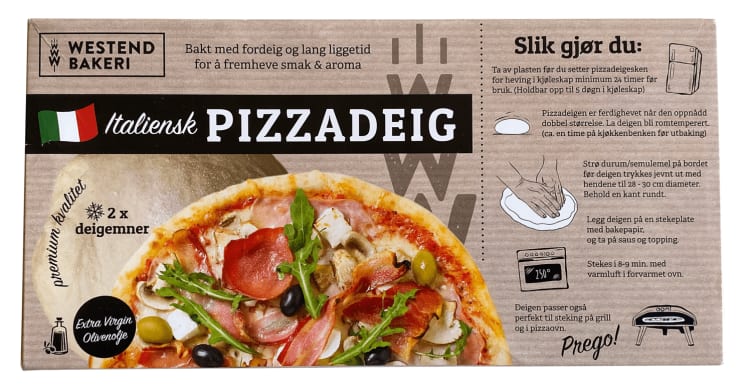 Pizzadeig Italiensk Premium 460g Westend