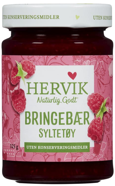 Hervik Bringebærsyltetøy 325g