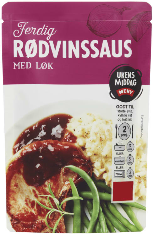 Rødvinsaus m/Sjaløttløk 1,5dl Meny