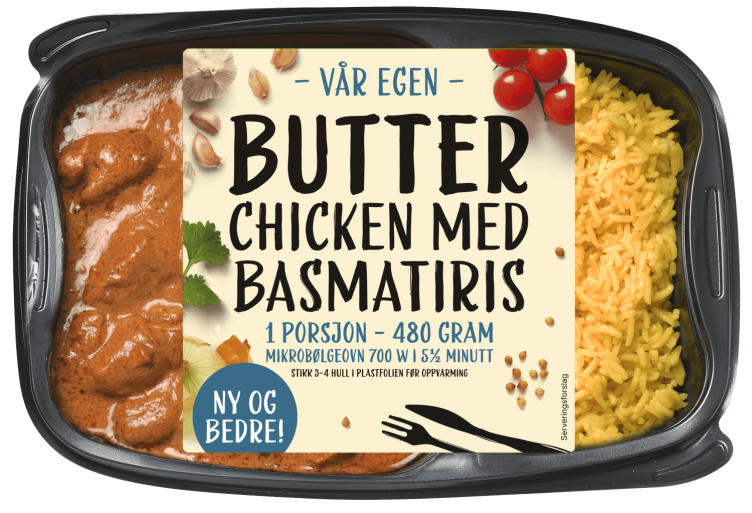 Product Image for Butter Chicken m/Basmatiris 480g Matbørsen
