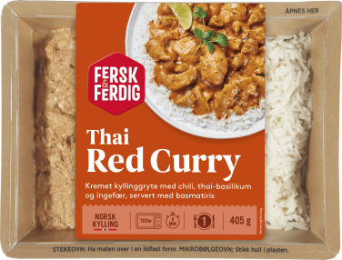 Thai Red Curry Kylling&Ris 405g Fersk&Ferdig