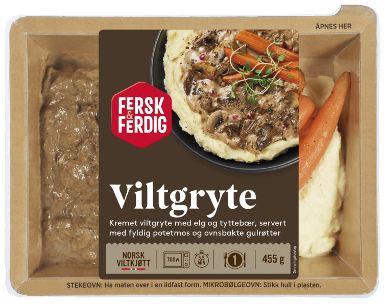 Viltgryte m/Potetmos 455g Fersk&Ferdig