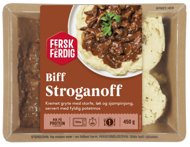 Biff Stroganoff 450g Fersk&Ferdig