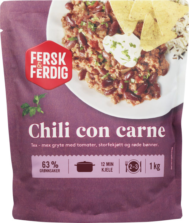 Chili Con Carne 1kg Fersk&Ferdig