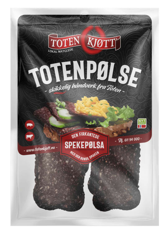 Totenpølse skivet 100g Toten Kjøtt