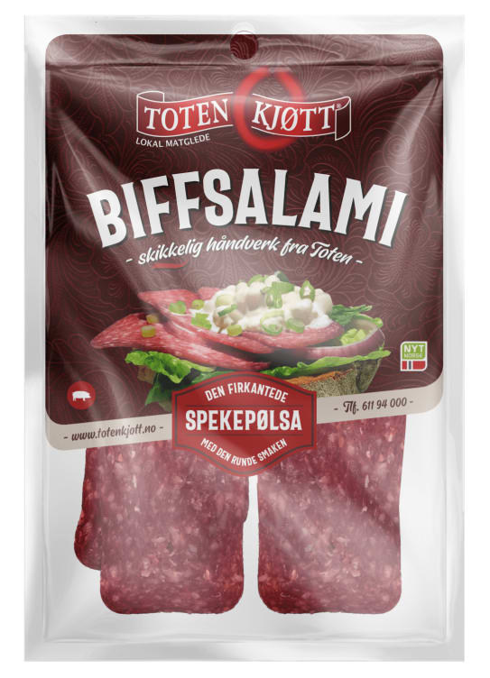 Toten Kjøtt Biffsalami 100g