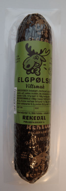 Rekedal Elgpølse 255g