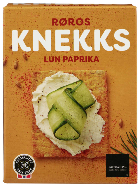 Knekks Kjeks m/Lun Paprika 190g Røros