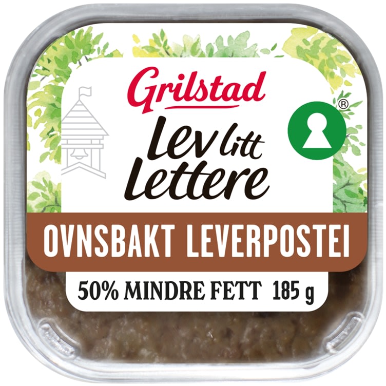 Leverpostei Ovnsb Lev Litt Lettere 185g Grilstad