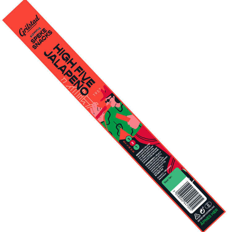 Product Image for Spekesnacks Kompis Jalapeno 40g Grilstad