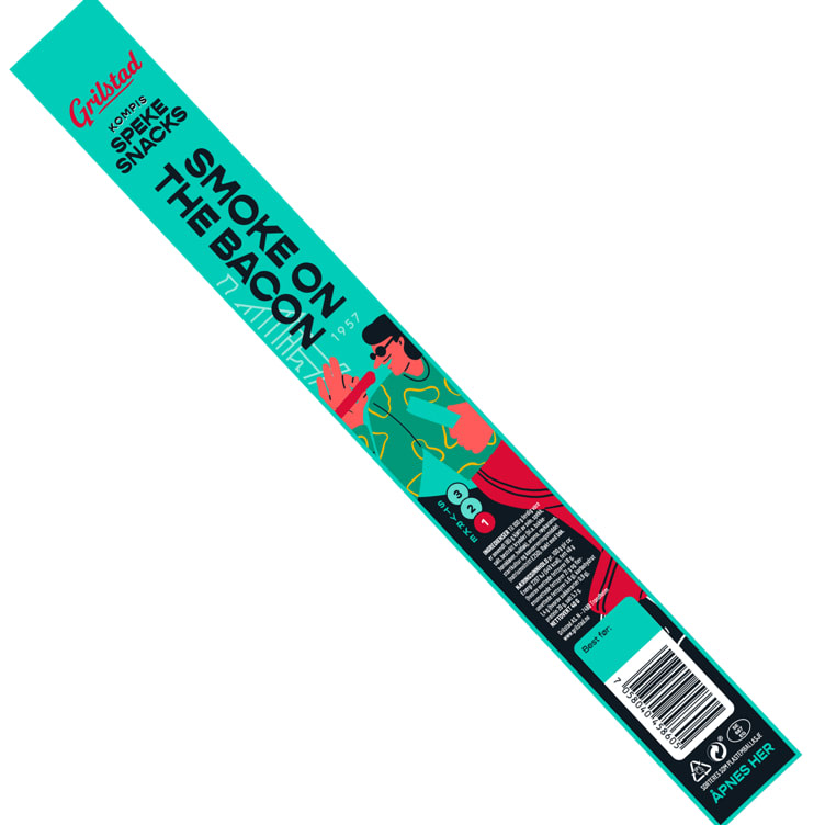 Product Image for Spekesnacks Kompis Smoked Bacon 40g Grilstad
